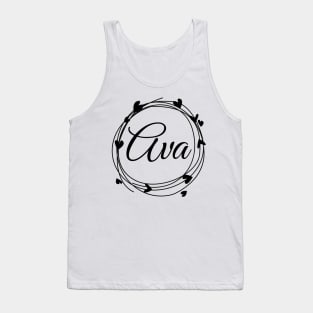 Ava name cute design Tank Top